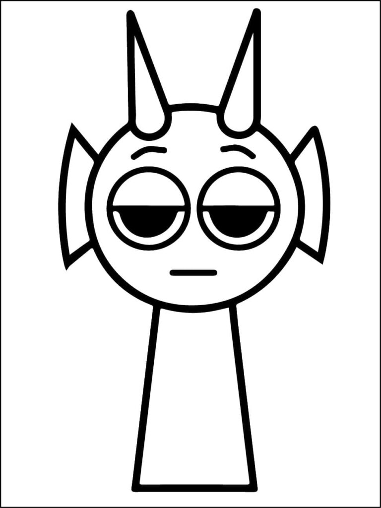 Omalovánka Durple de la Sprunki
