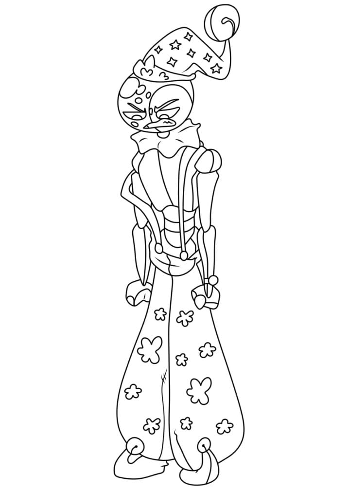 Fise de colorat cu FNAF Moondrop