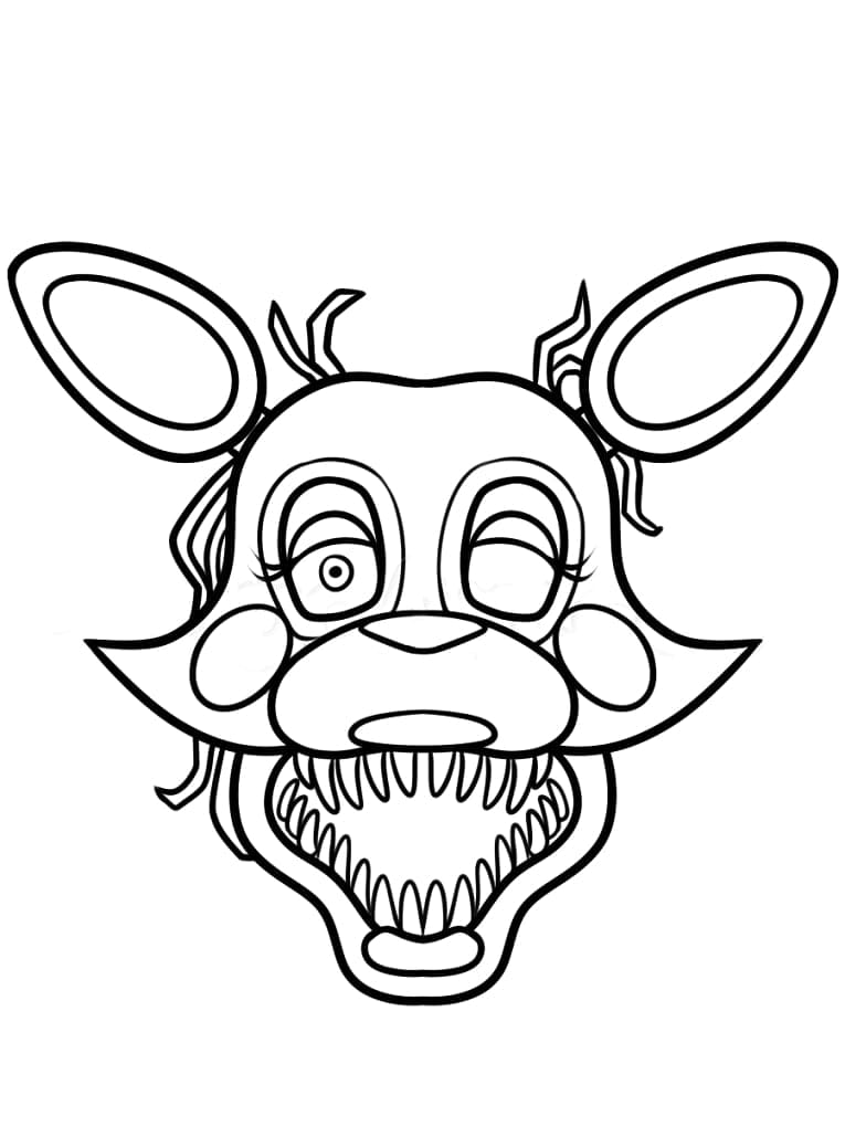 Fise de colorat cu FNAF de imprimat
