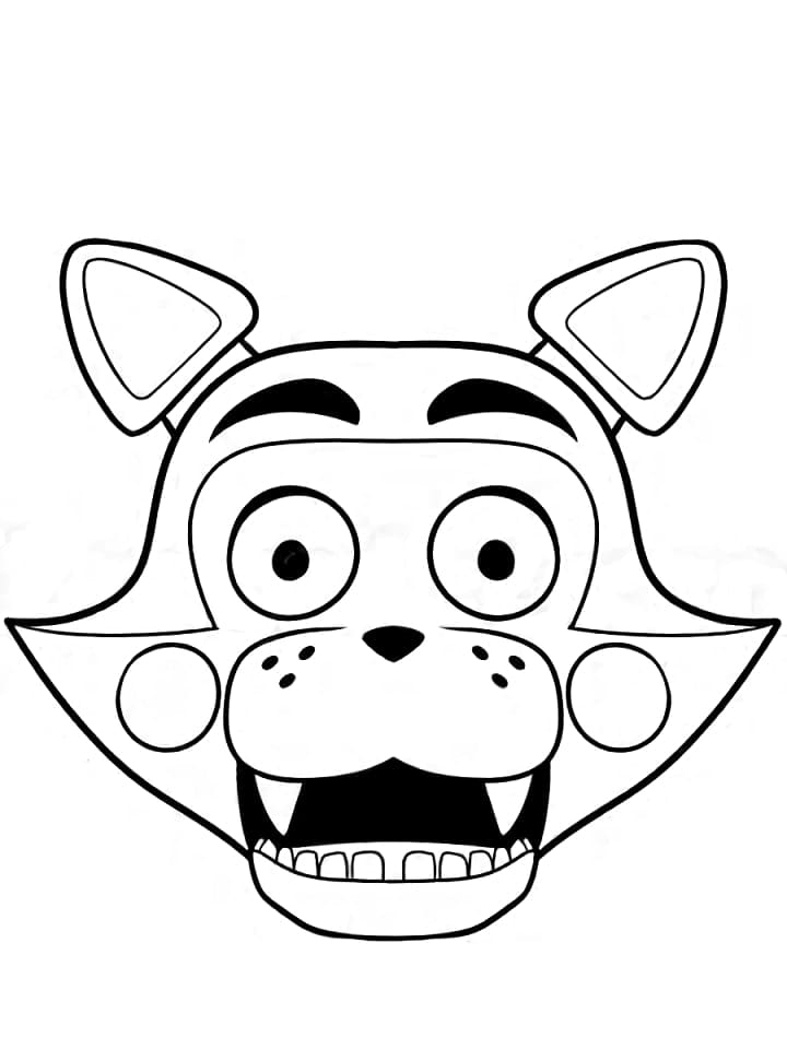 Fise de colorat cu FNAF pentru copii