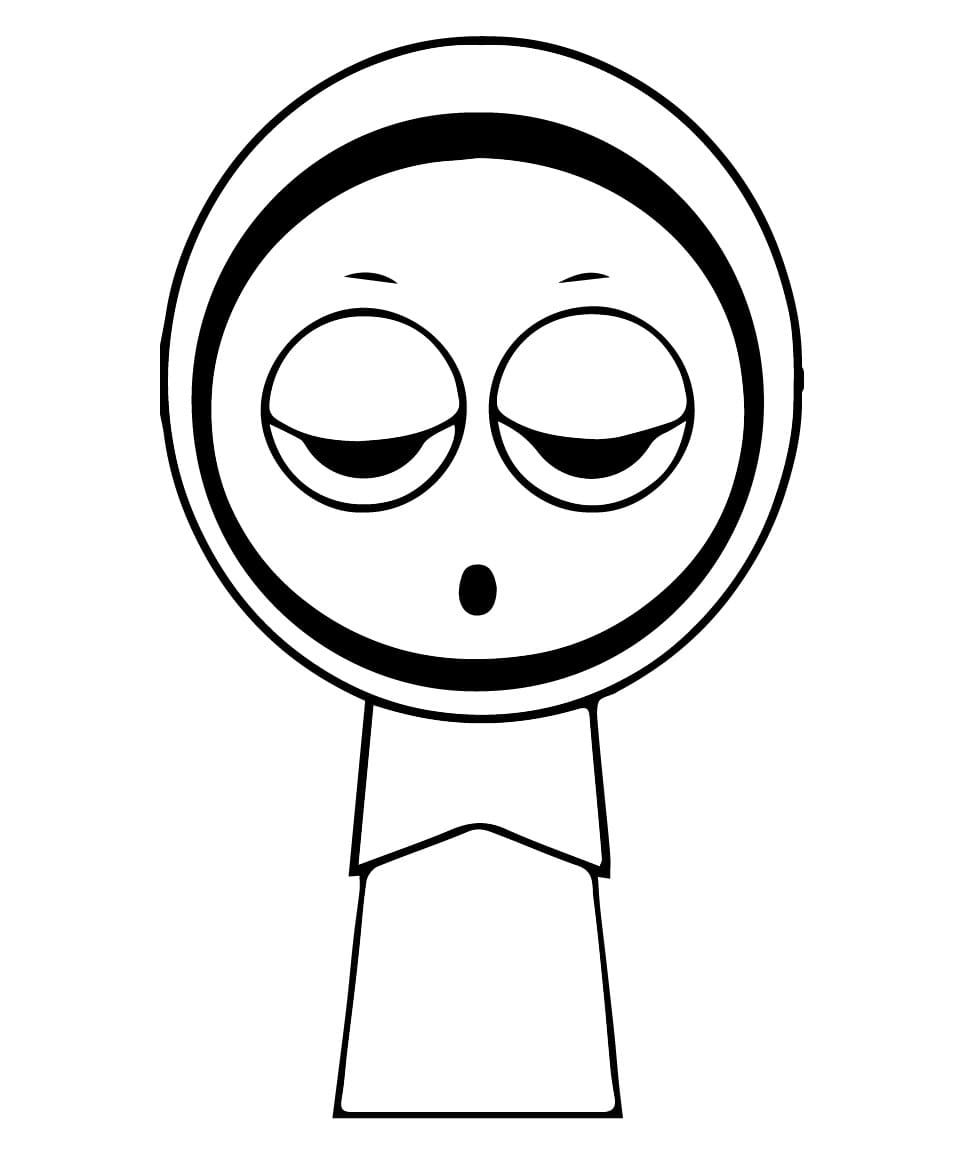 Fise de colorat cu Jevin Incredibox Sprunki