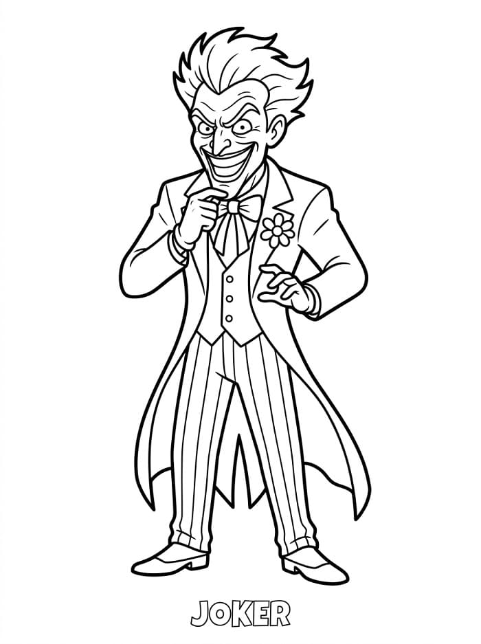 Fise de colorat cu Joker animat