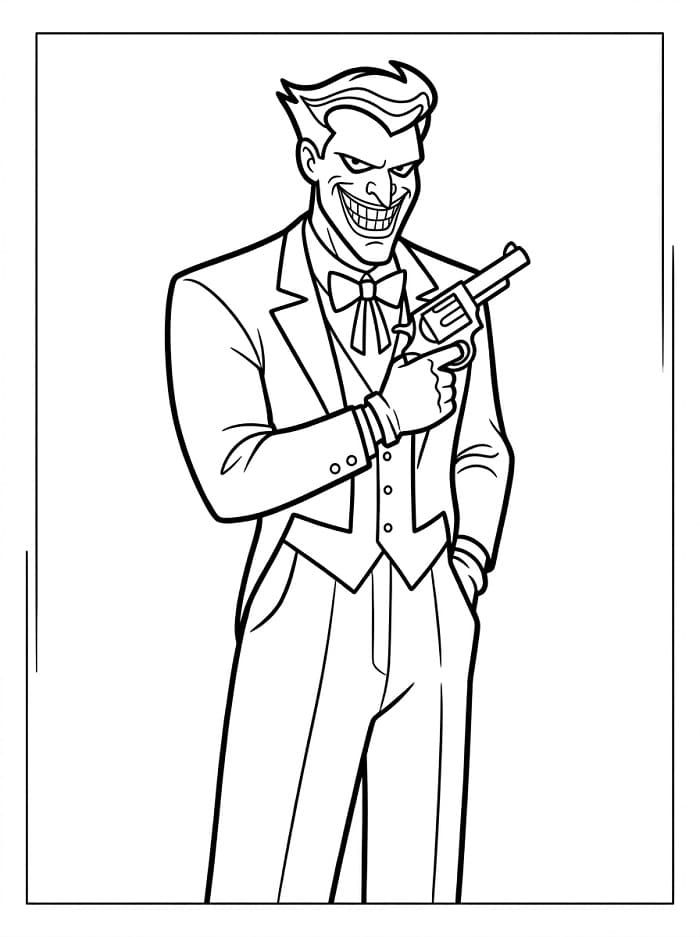 Planse de colorat cu Joker