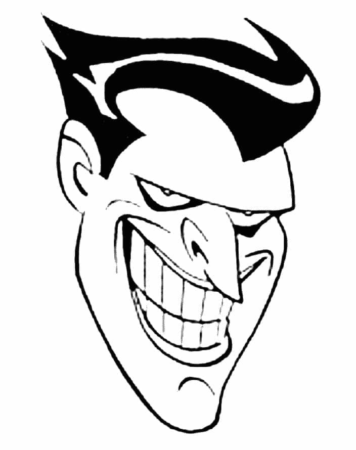 Fise de colorat cu Joker gratuit de tipărit