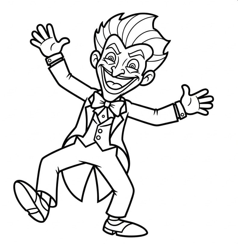 Fise de colorat cu Joker gratuit pentru copii