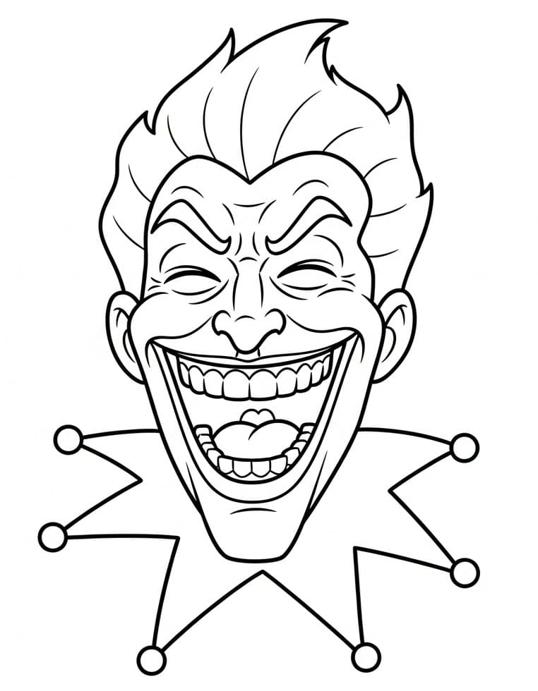 Fise de colorat cu Joker gratuit