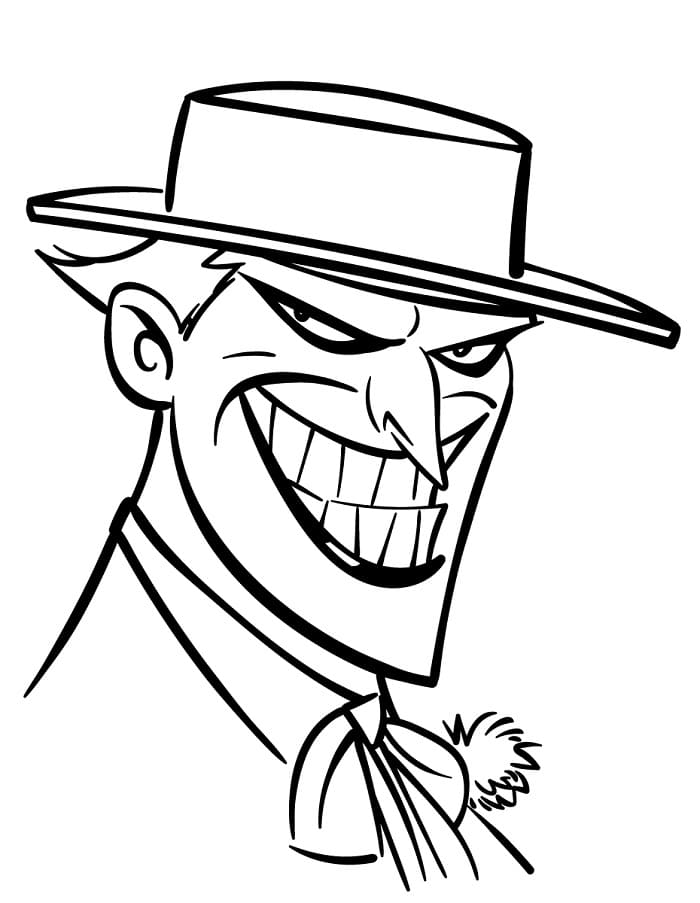 Fise de colorat cu Joker imprimabil gratis