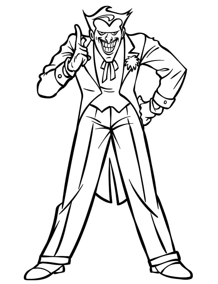 Fise de colorat cu Joker imprimabil