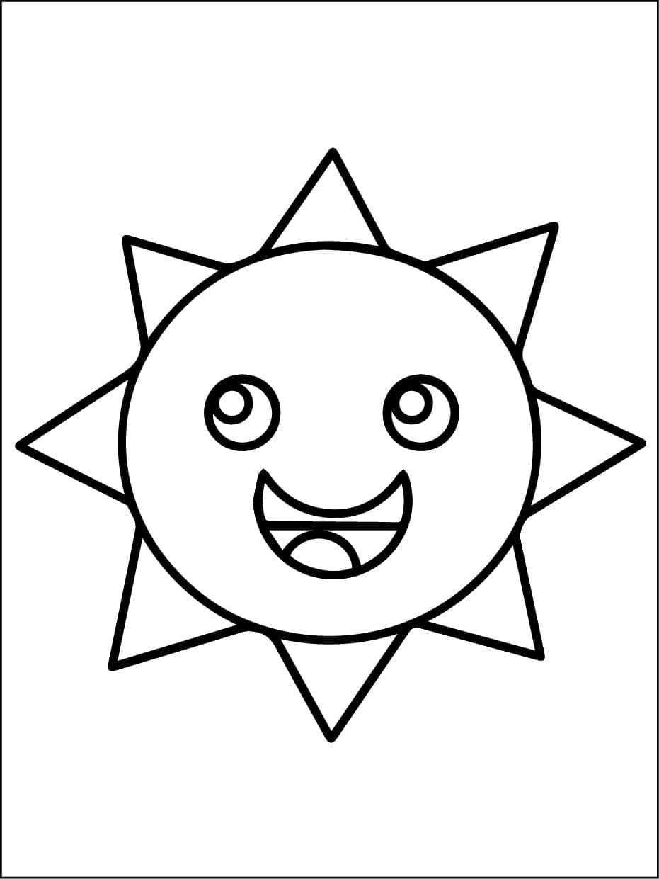 Fise de colorat cu Mr. Sun de la Sprunki