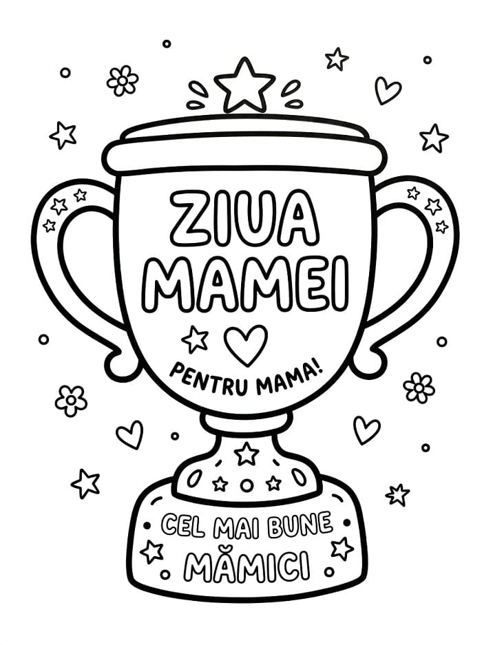 Fise de colorat cu Ziua Mamei imprimabilă