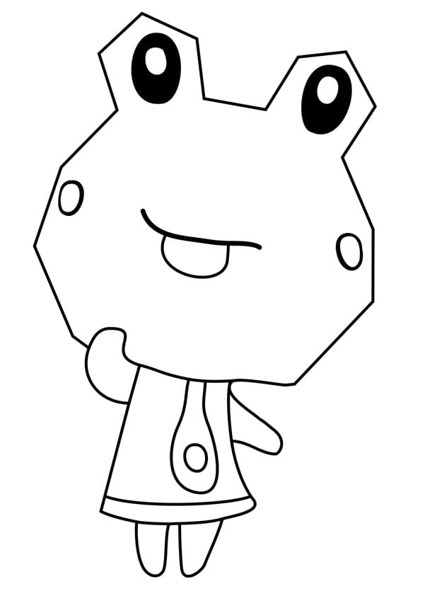 Fise de colorat cu Animal Crossing amuzant