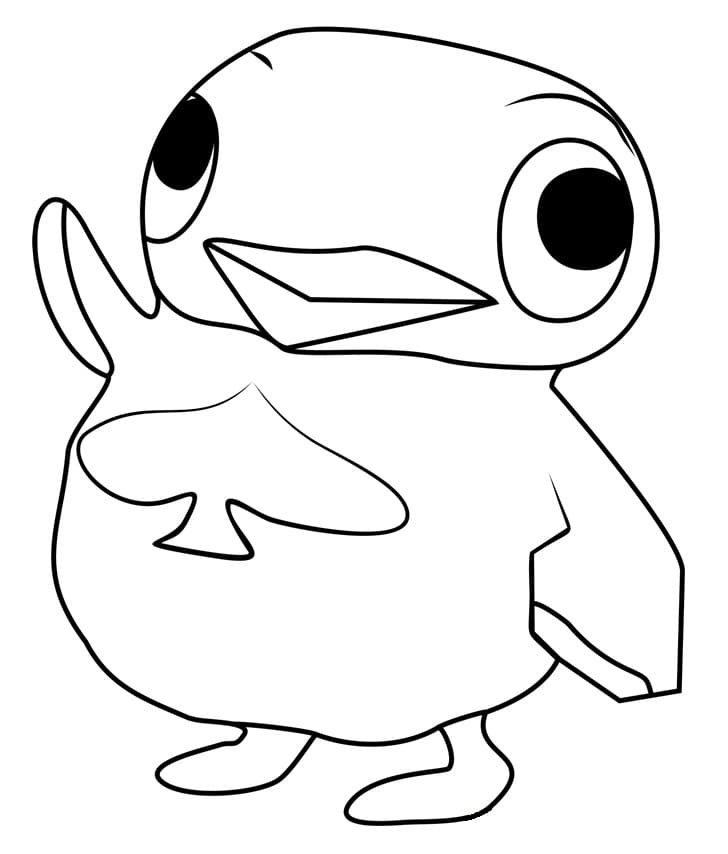 Fise de colorat cu Animal Crossing animat