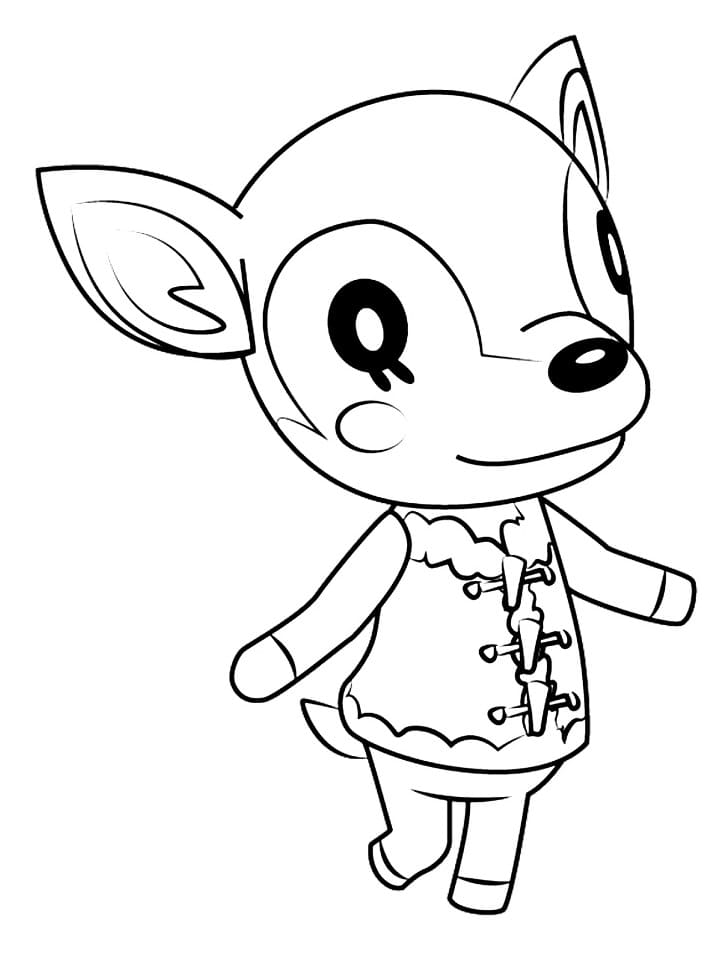 Fise de colorat cu Animal Crossing imprimabil fără plată