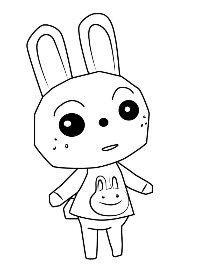 Fise de colorat cu Animal Crossing imprimabil gratuit