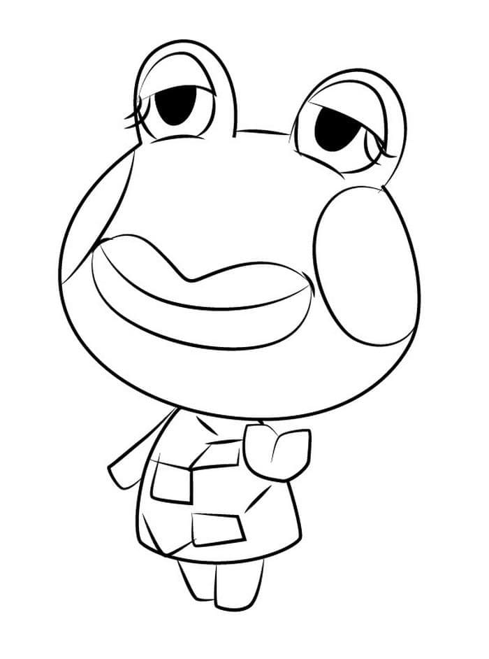 Fise de colorat cu Animal Crossing imprimabil pentru cei mici