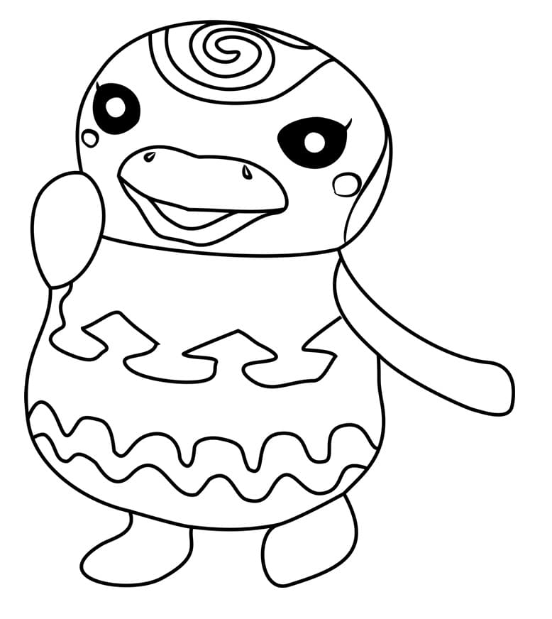 Fise de colorat cu Animal Crossing imprimabil