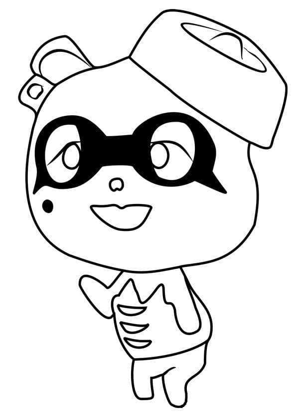 Fise de colorat cu Animal Crossing pentru imprimare