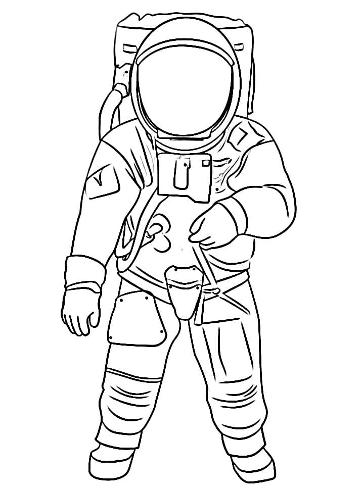 Fise de colorat cu Astronaut fără cost