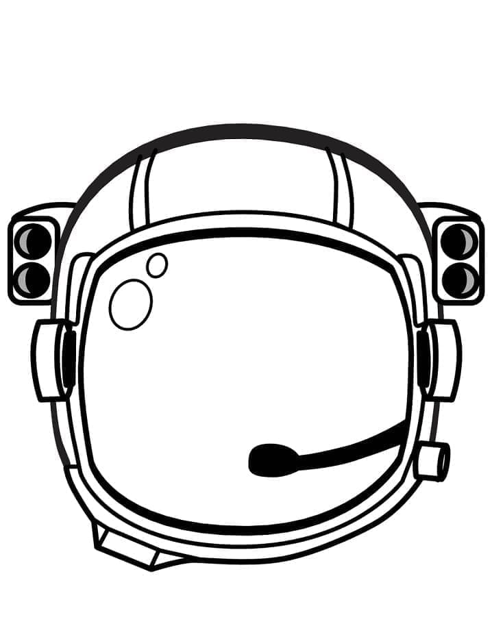 Fise de colorat cu Astronaut imprimabil pentru cei mici