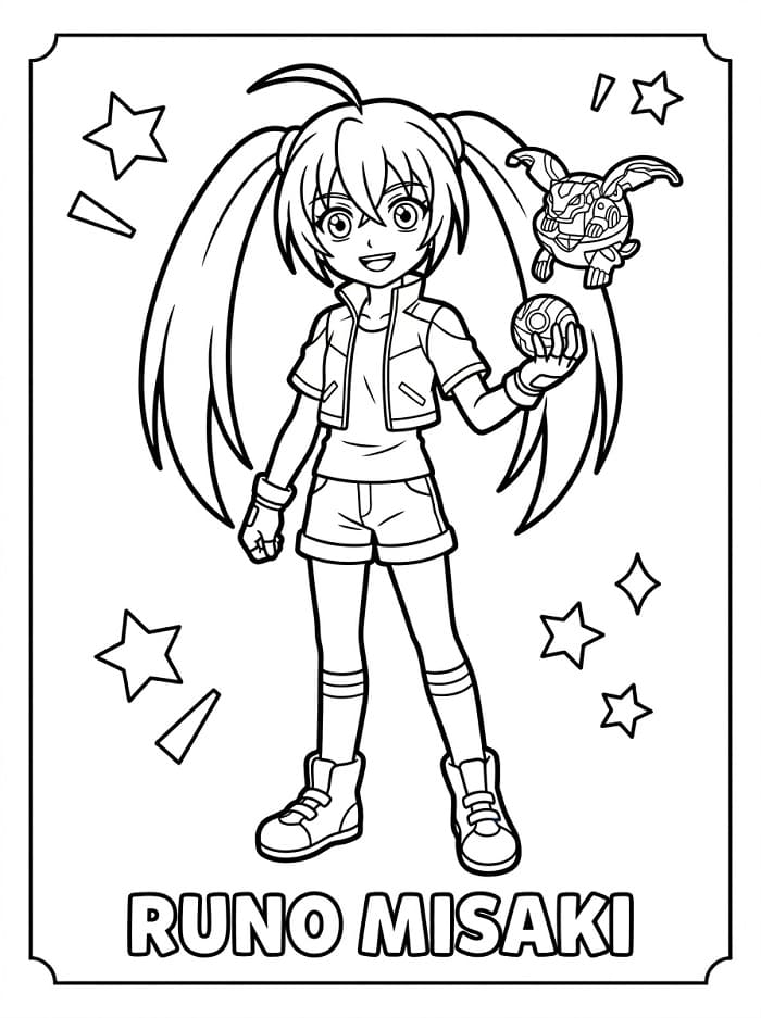 Fise de colorat cu Bakugan imprimabil pentru cei mici