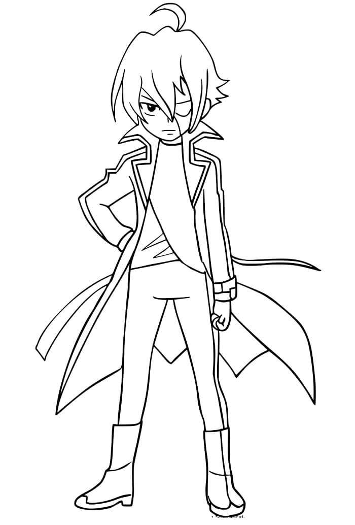 Fise de colorat cu Bakugan uimitor