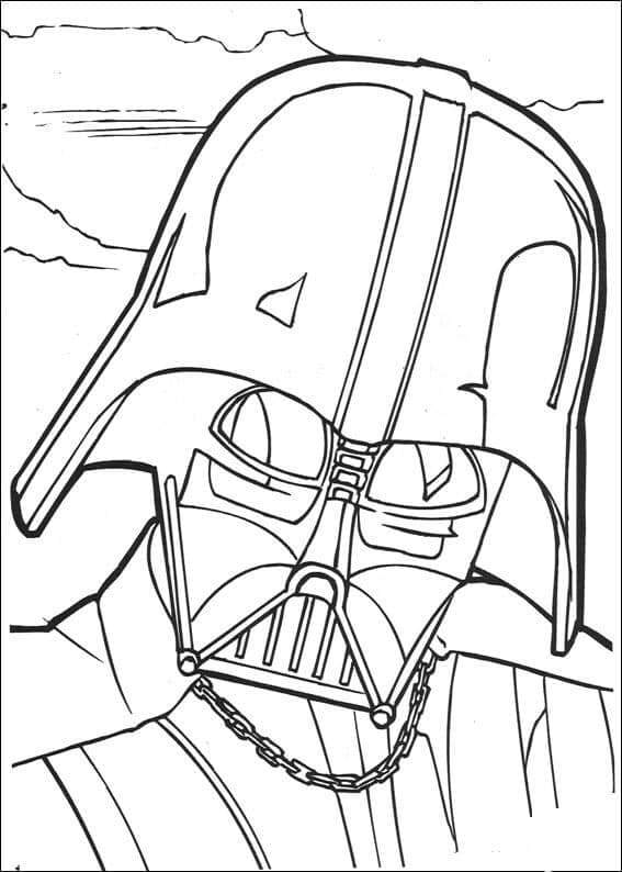 Fise de colorat cu Darth Vader 1