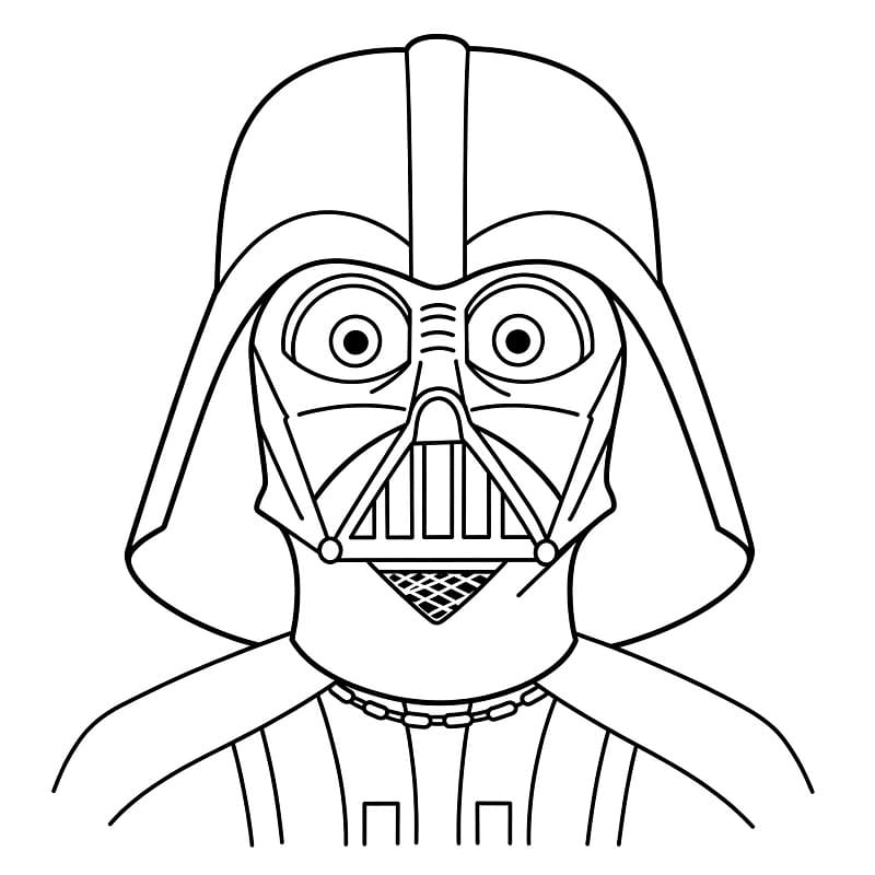 Fise de colorat cu Darth Vader de tipărit