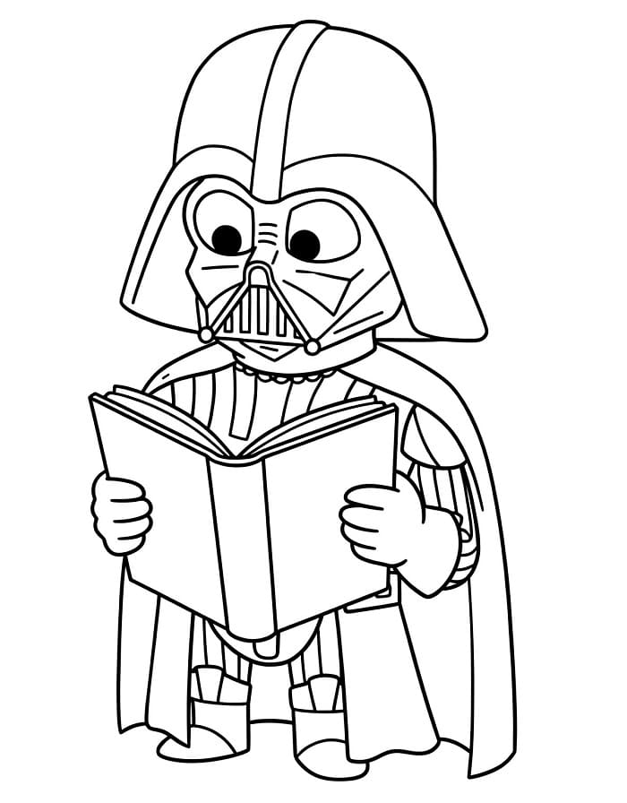 Fise de colorat cu Darth Vader extraordinar