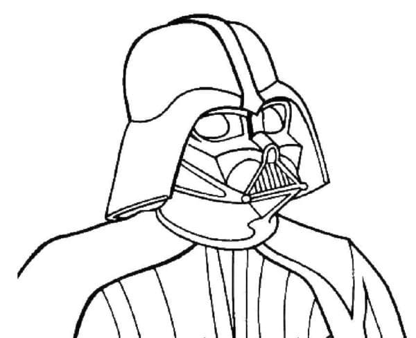 Fise de colorat cu Darth Vader gratuit de tipărit