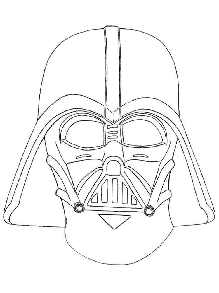 Fise de colorat cu Darth Vader imprimabil gratuit