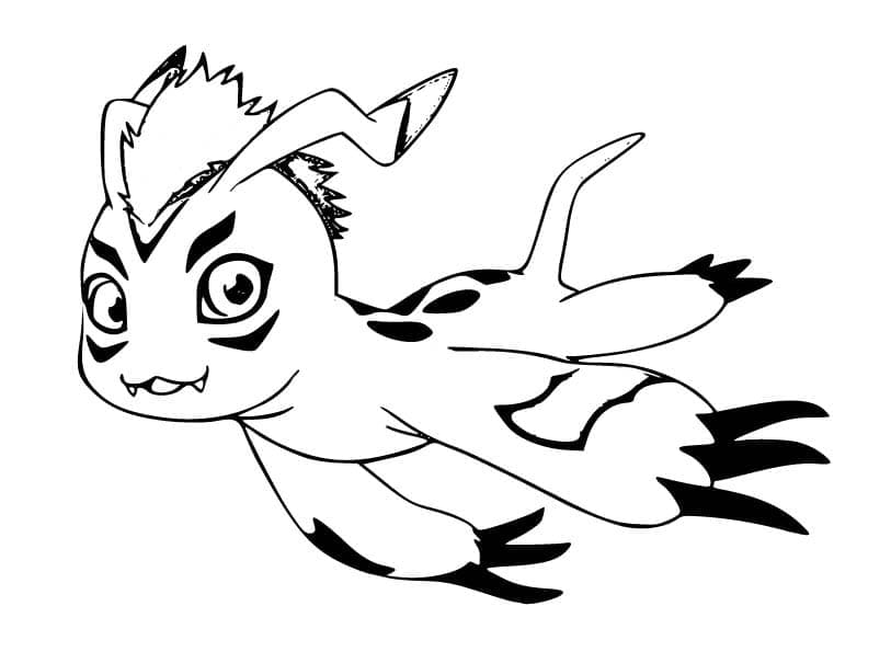 Fise de colorat cu Digimon gratis