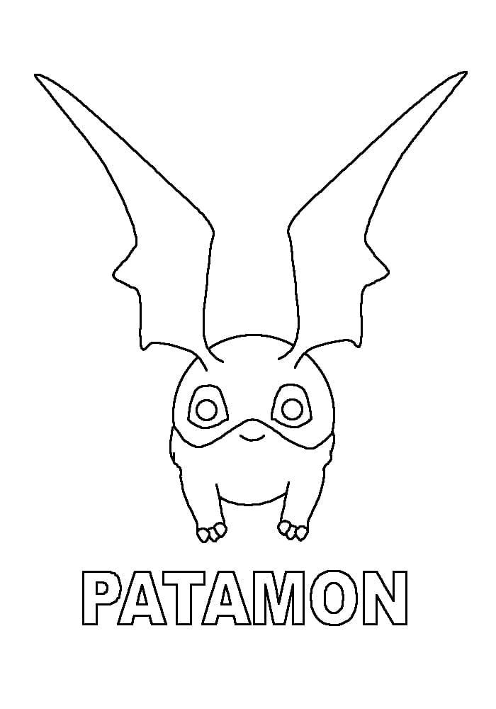 Fise de colorat cu Digimon gratuit