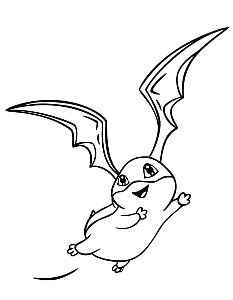 Fise de Colorat cu Digimon imprimabil