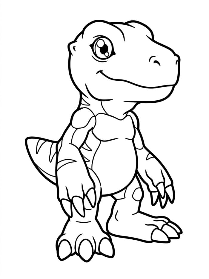 Fise de colorat cu Digimon pentru copii