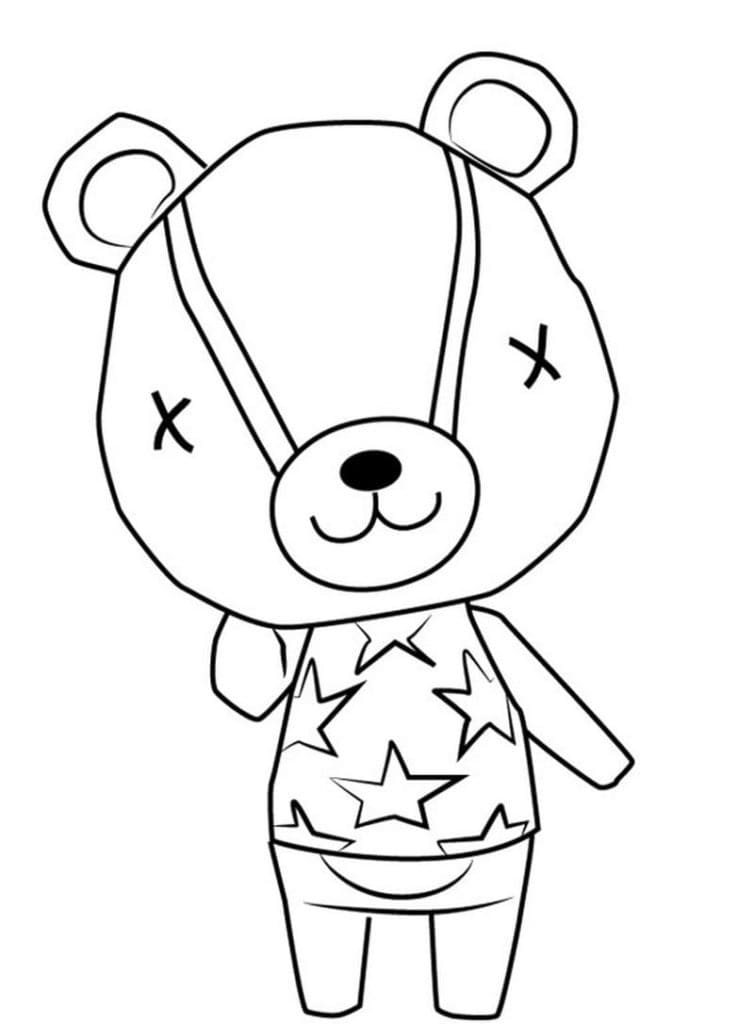 Fise de colorat cu Imagine Animal Crossing gratis