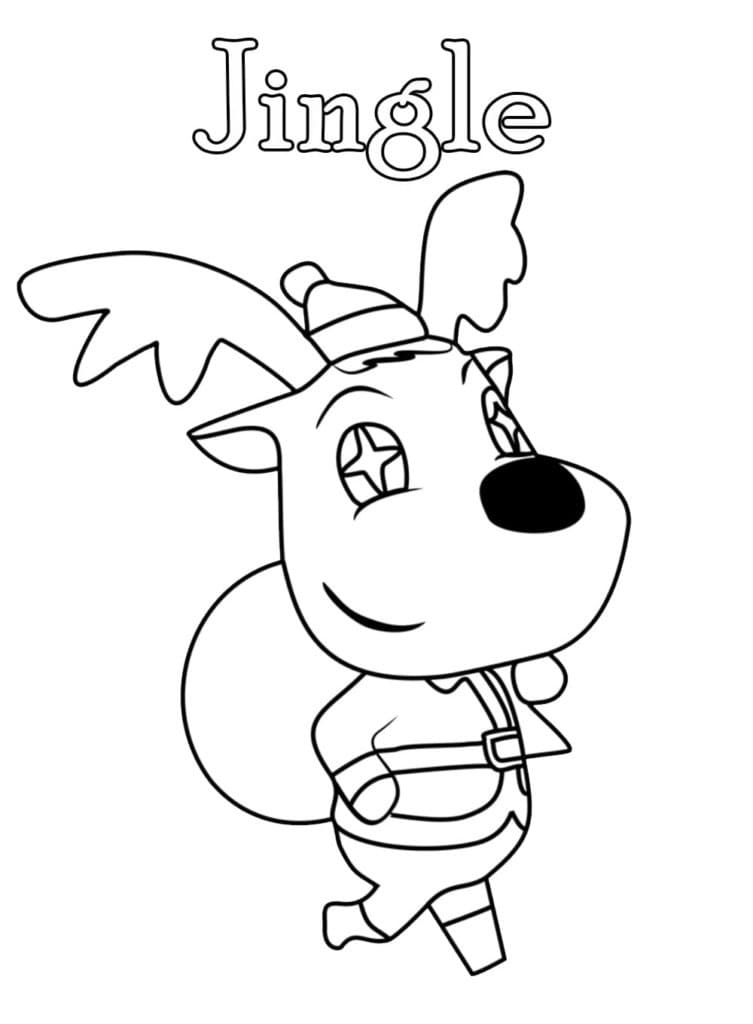 Fise de colorat cu Imagine Animal Crossing pentru imprimare