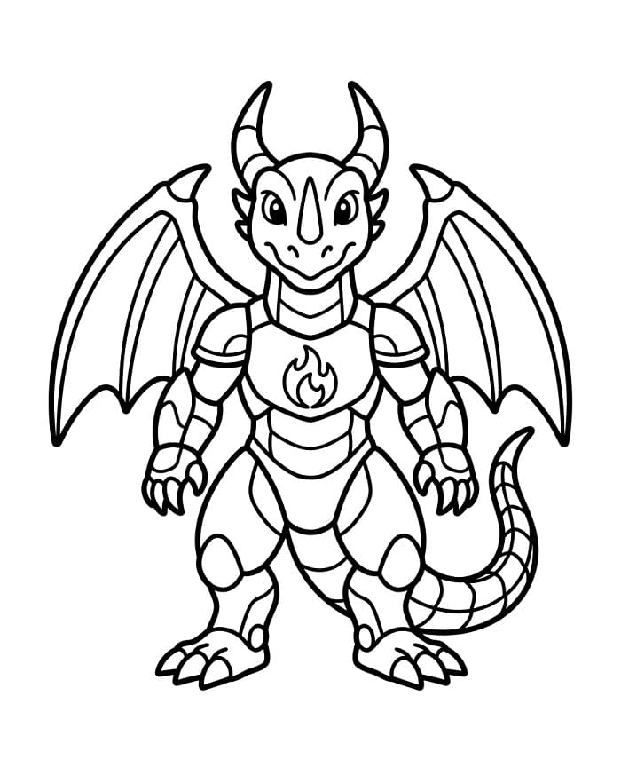 Fise de colorat cu Imagine Bakugan pentru imprimare