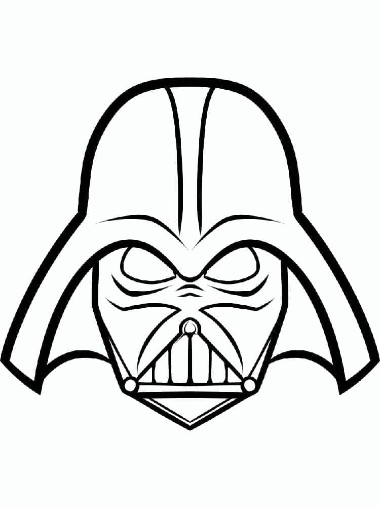 Fise de colorat cu Imagine Darth Vader pentru imprimare