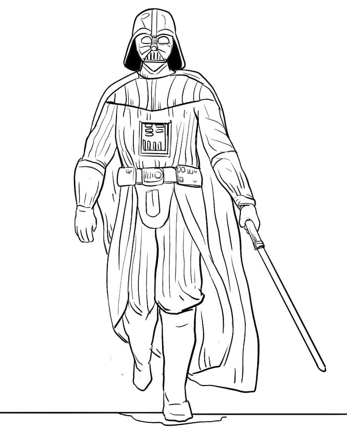 Fise de colorat cu Imagine Darth Vader