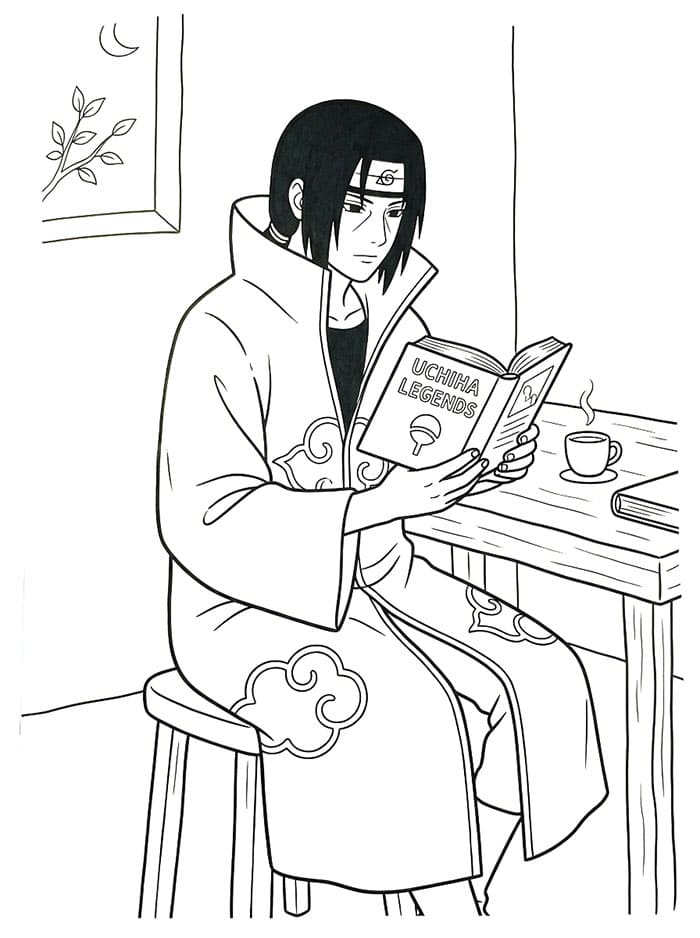 Fise de colorat cu Itachi uimitor