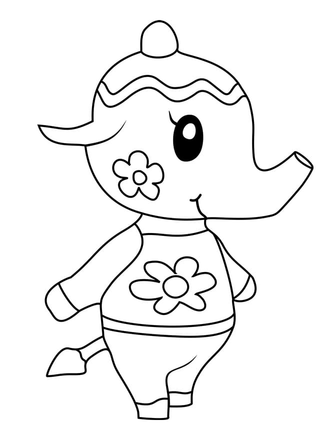 Fise de colorat cu Joc Animal Crossing
