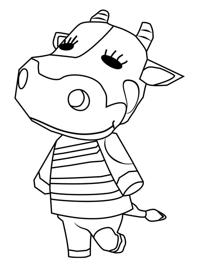 Fise de colorat cu Jocul Animal Crossing