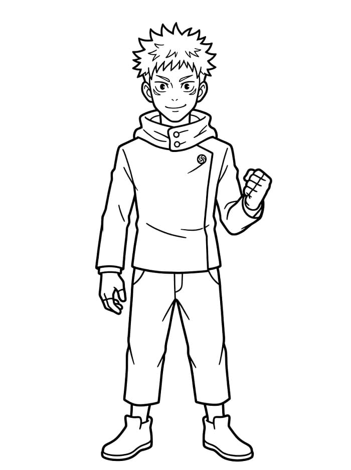 Fise de colorat cu Jujutsu Kaisen uimitor