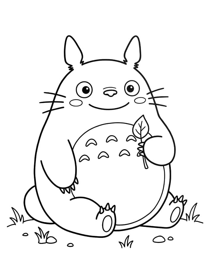 Fise de colorat cu Totoro animat