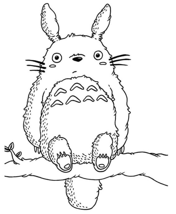 Fise de colorat cu Totoro fără cost