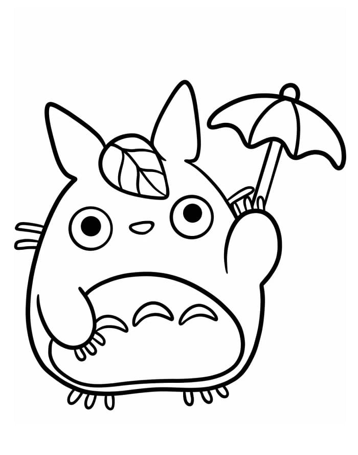 Fise de colorat cu Totoro pentru tipărire