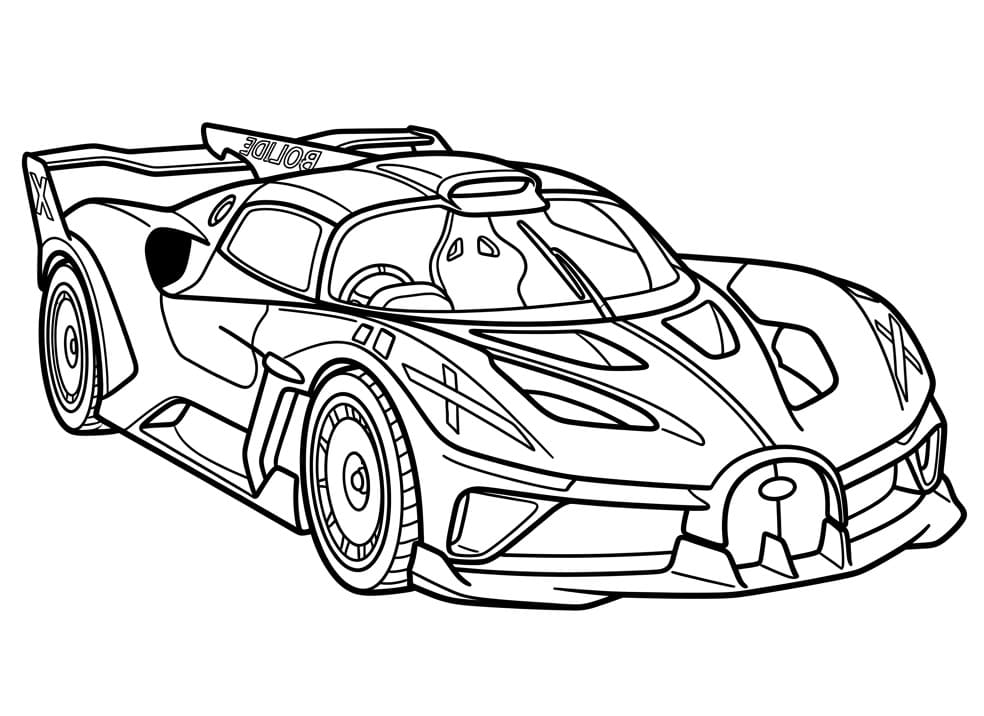 Fise de Colorat cu Bugatti clasic