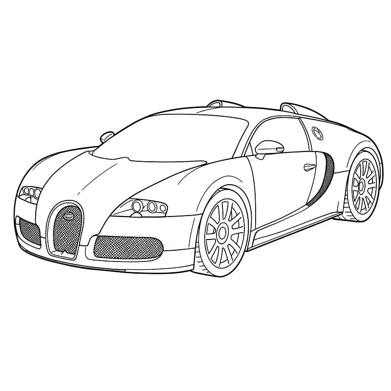 Fise de Colorat cu Bugatti fără cost