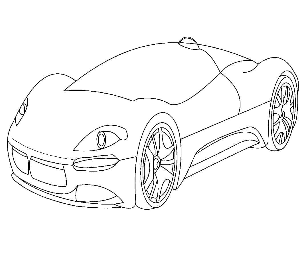 Fise de Colorat cu Bugatti gratuit pentru copii
