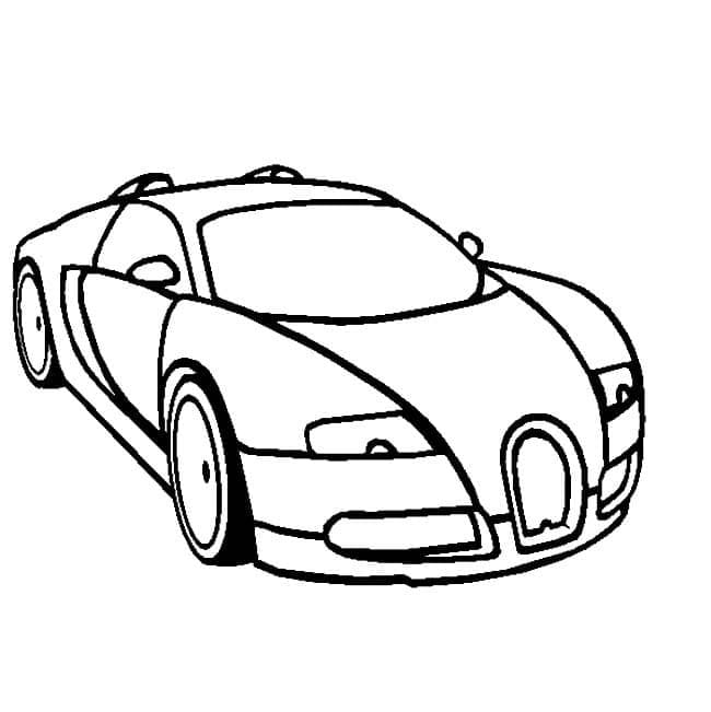Fise de Colorat cu Bugatti gratuit pentru imprimare